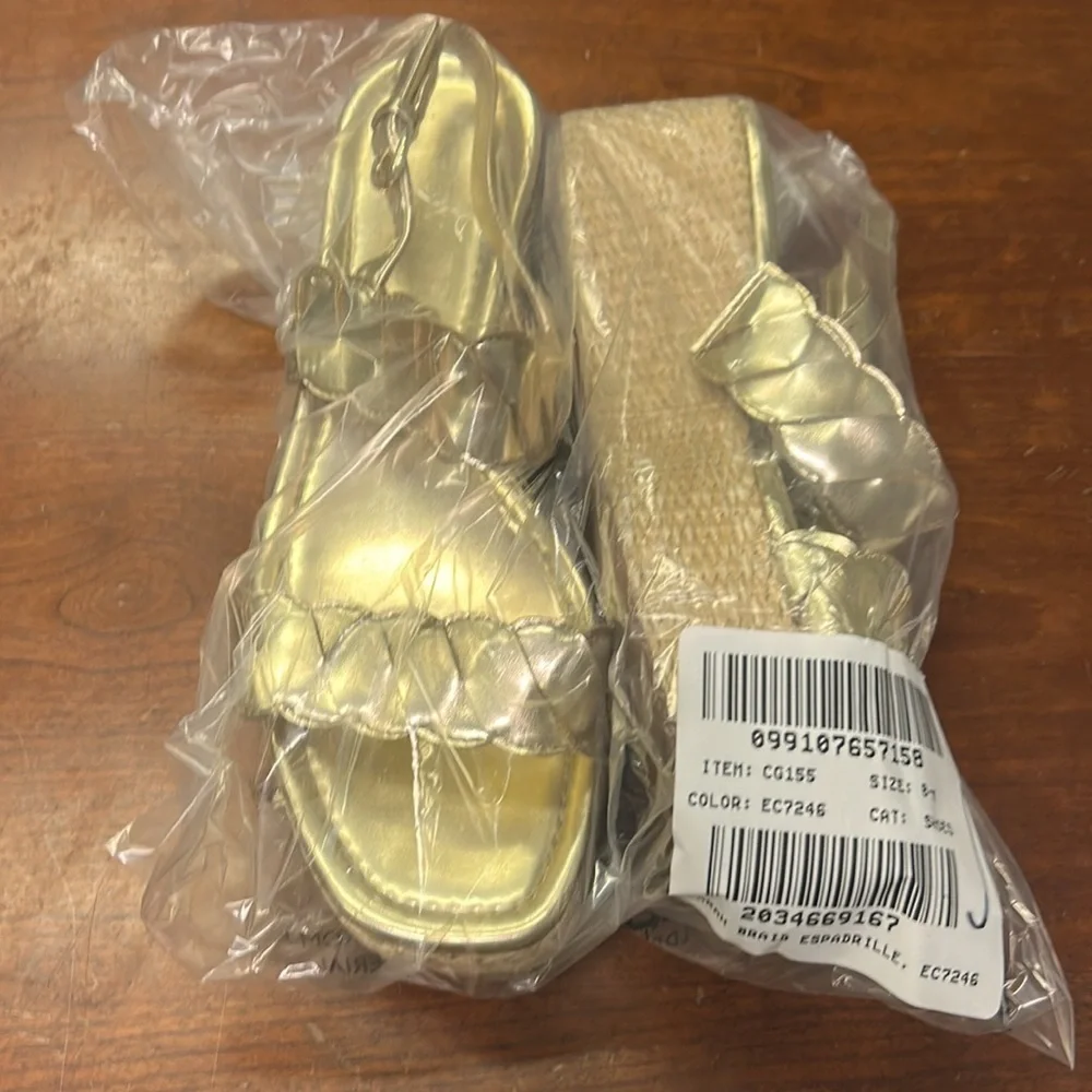 J Crew used Braided wedge sandals CG155